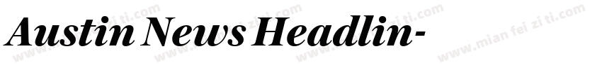 Austin News Headlin字体转换